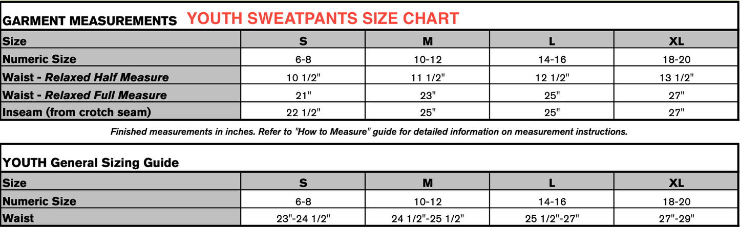 DIAMONDBACKS YOUTH SWEATPANTS (NO HOODIE)