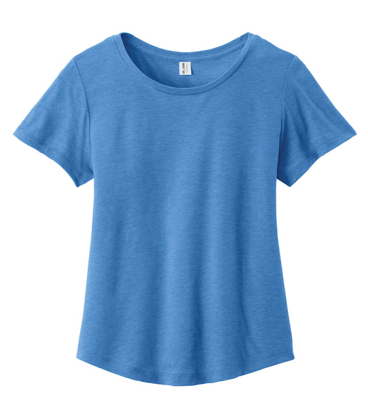 ALLMADE® WOMEN'S RELAXED TRI-BLEND SCOOP NECK TEE - Azure Blue