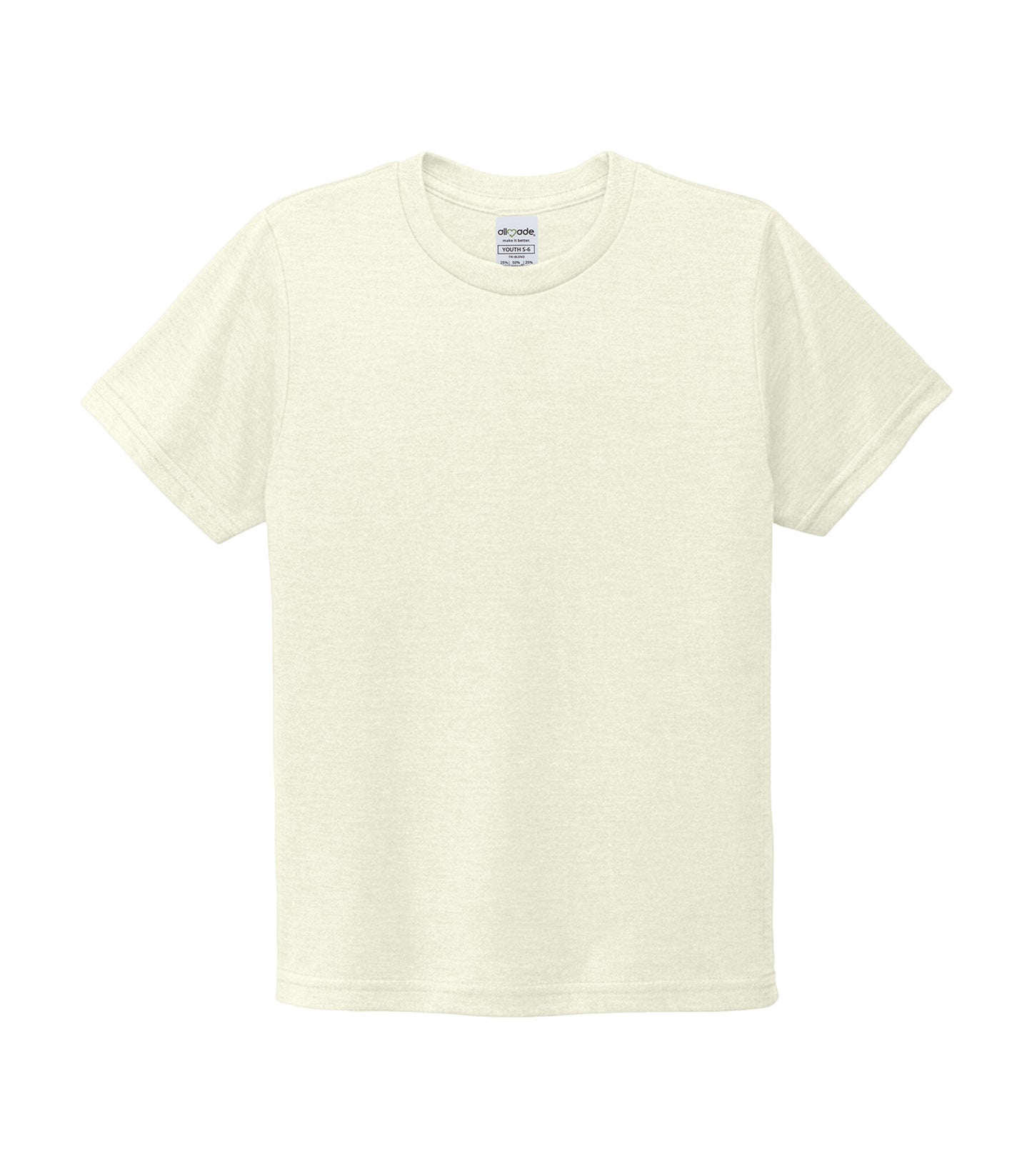 Allmade YOUTH ORGANIC COTTON TEE (AL210CA) - White Sand