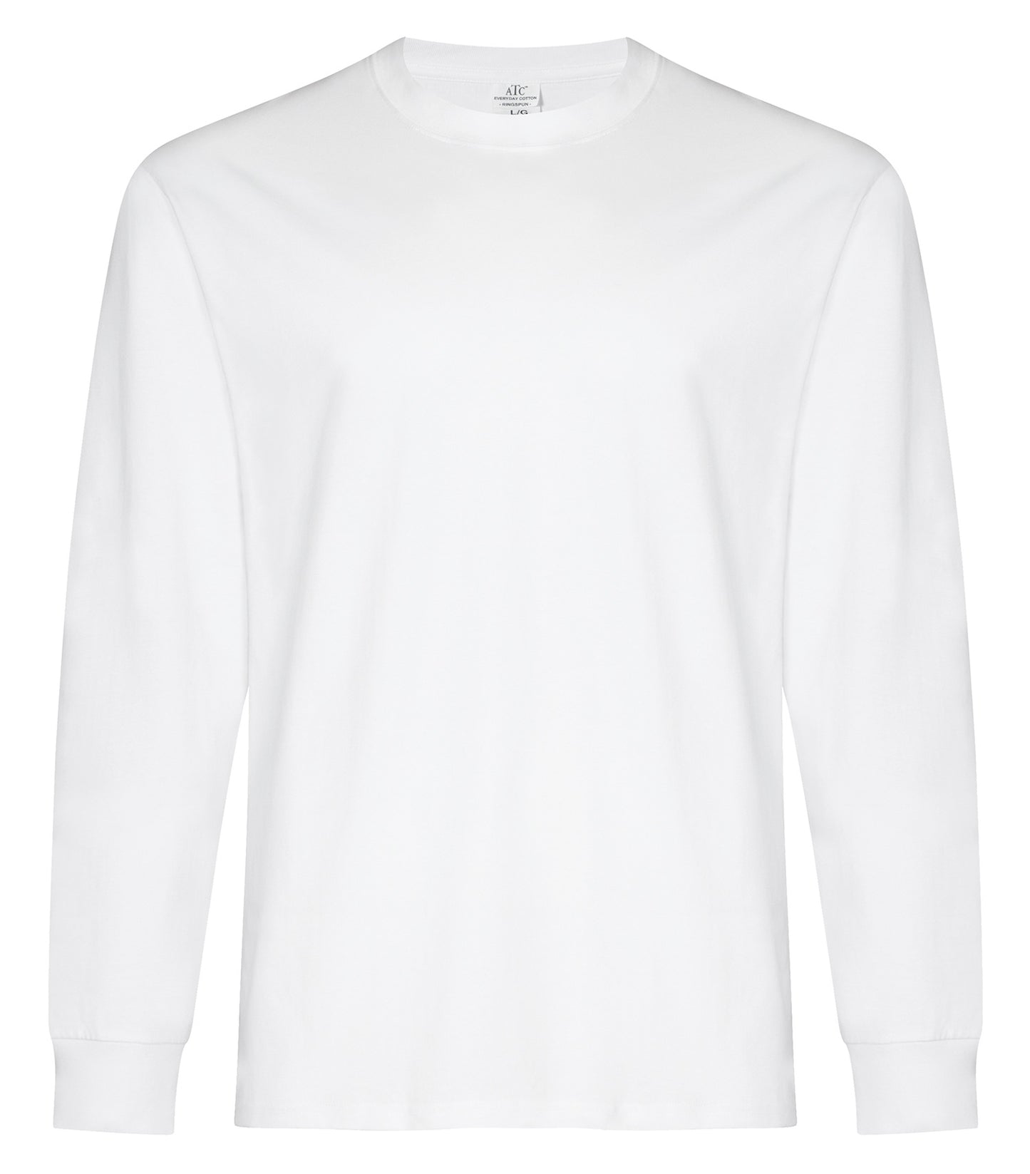 ATC EVERYDAY RING SPUN COTTON LONG SLEEVE TEE (ATC2015) - White