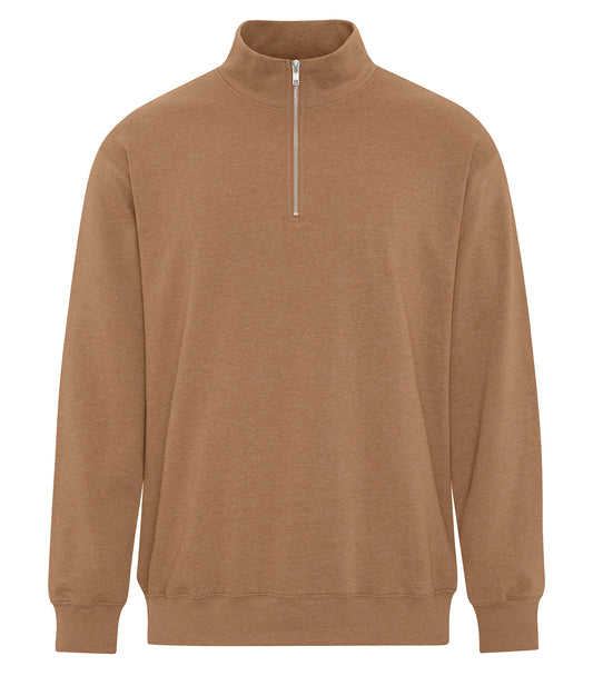 ATC™ EARTH WASH® TOURBILLON FLEECE 1/4 ZIP SWEATSHIRT - Earth Caramel