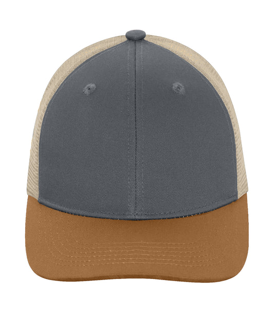 ATC™ EVERYDAY TRI-COLOUR SNAPBACK TRUCKER CAP - Coal Grey/Caramel/Crème