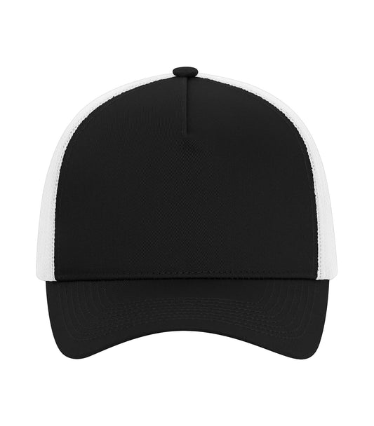 ATC™ EVERYDAY COTTON TWILL 5-PANEL TRUCKER CAP - Black/White