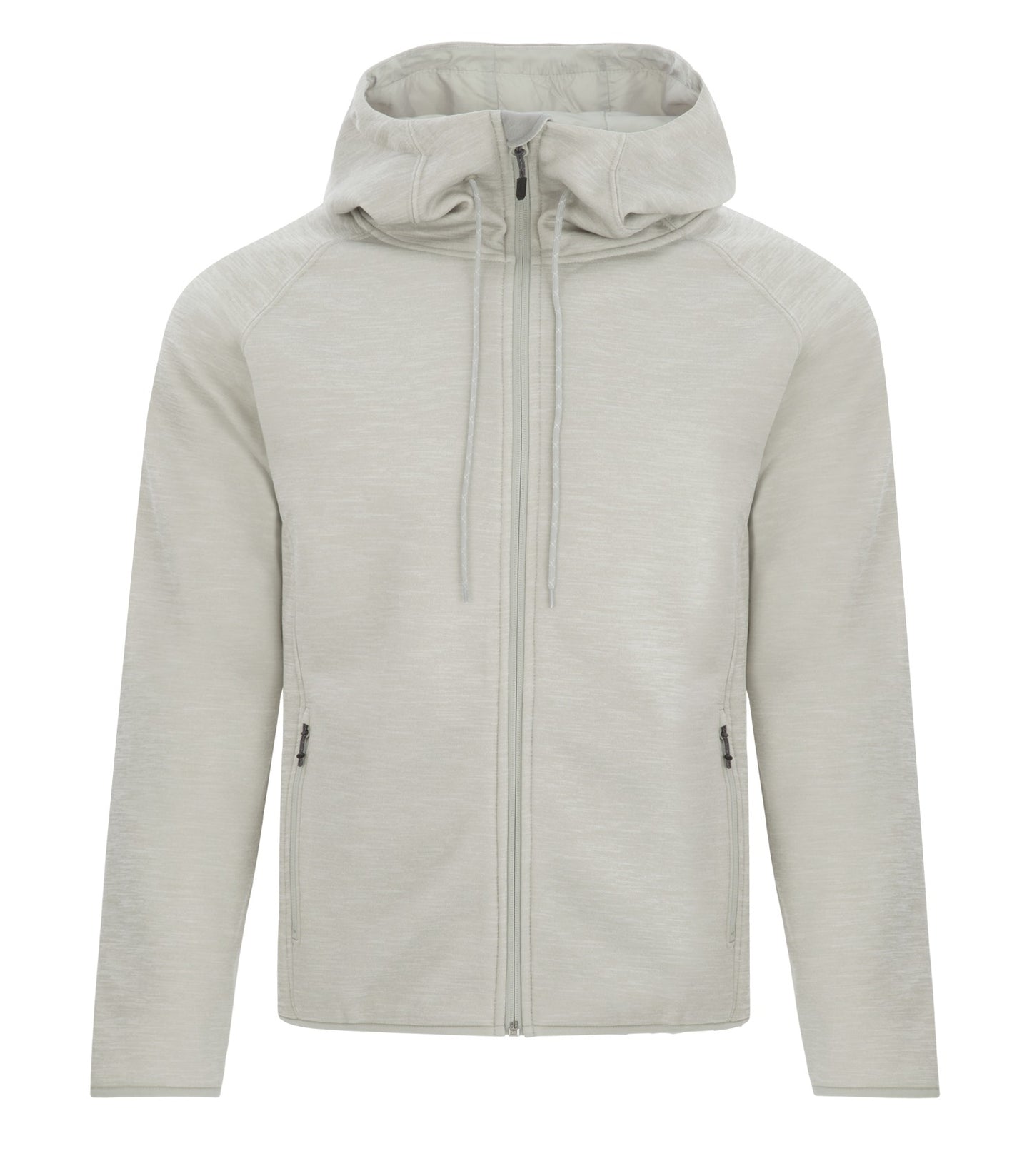 Dryframe DRY TECH WATER RESISTANT FLEECE FULL ZIP HOODED JACKET (DF7655) - Glacierheather