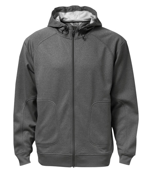ATC FLEECE HOODED JACKET (F221) - Charcoalheather