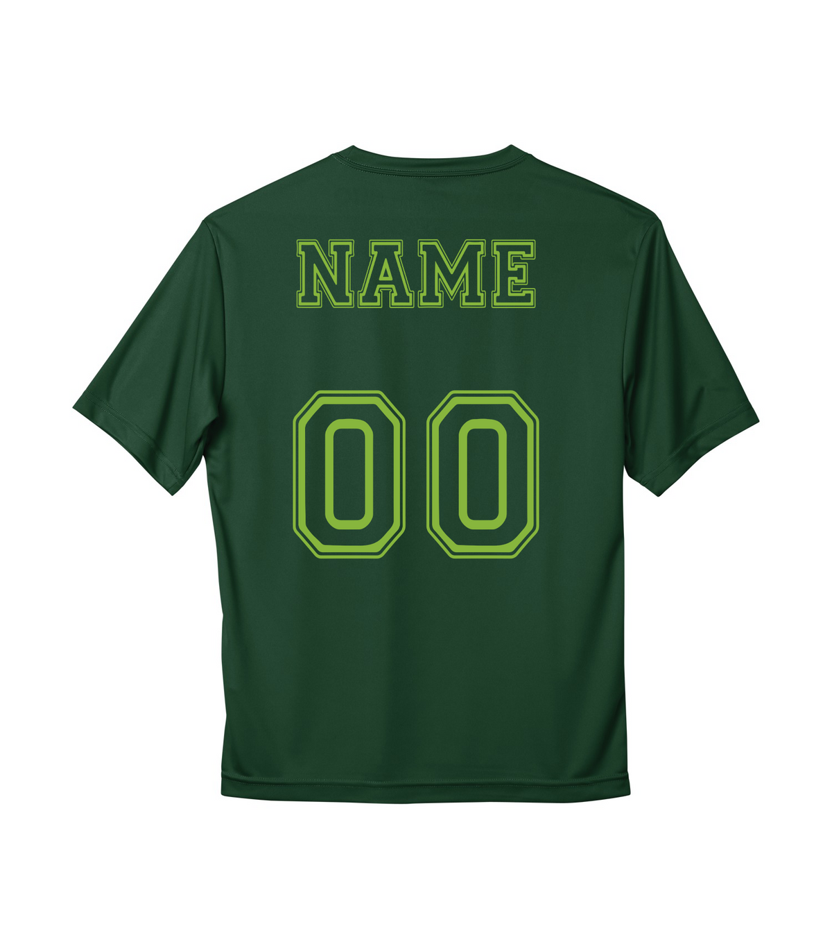 ICE GATORS Performance Tee back with example name and number