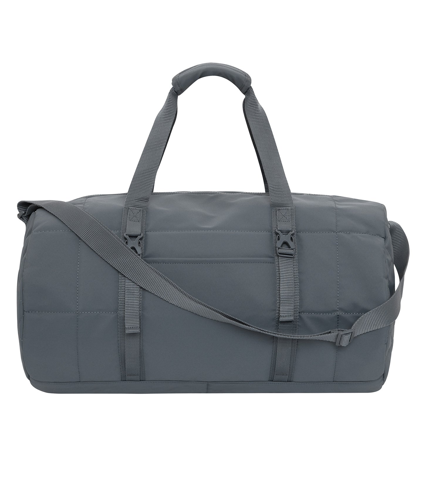 Koi Matte Quilted Barrel Duffel. 27 L. - Storm Grey