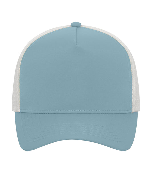 KOI® MATTE 5-PANEL TRUCKER CAP - Blue Mist/Bone