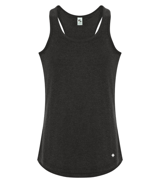 KOI TRIBLEND RACERBACK LADIES' TANK (KOI8035L) - Charcoaltriblend C2