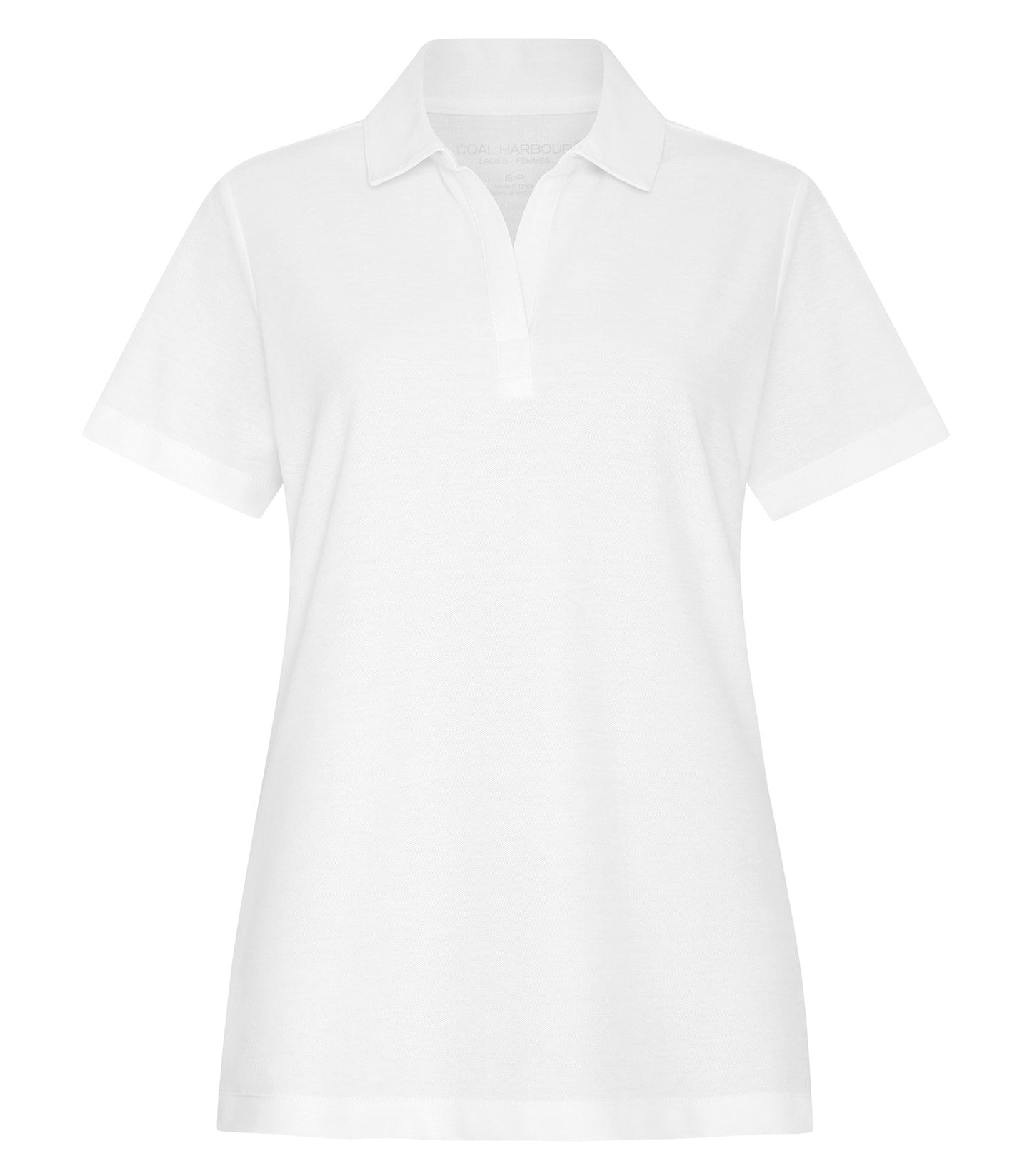 Coal Harbour Everyday Cvc Ladies’ Polo. - White