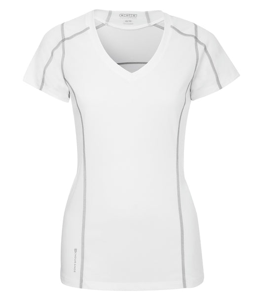 OGIO® ENDURANCE PULSE LADIES' V-NECK - White