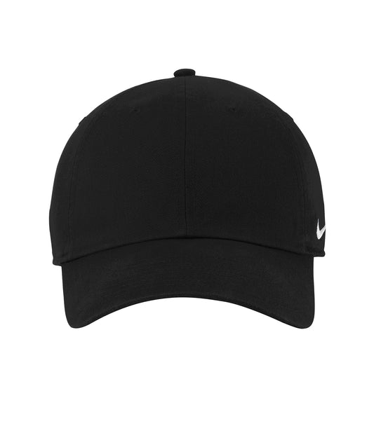 NIKE HERITAGE COTTON TWILL CAP - Black