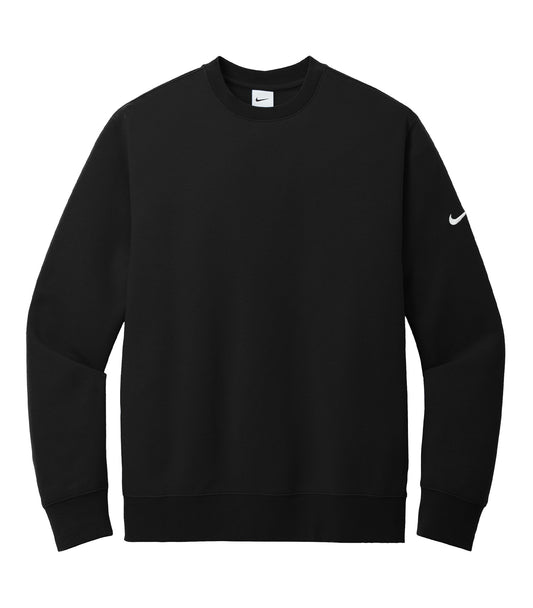 NIKE CLUB FLEECE SLEEVE SWOOSH CREW - Black