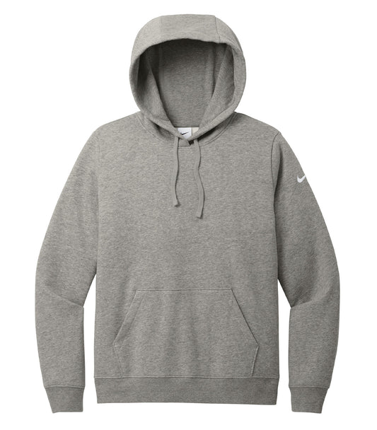 NIKE CLUB FLEECE SLEEVE SWOOSH LADIES' HOODIE - Dark Grey Heather