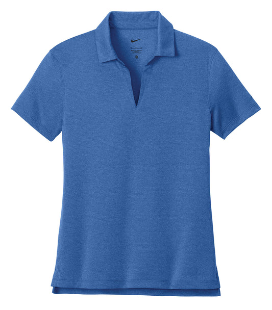 NIKE Dri-FIT SMOOTH HEATHER LADIES’ POLO - Game Royal Heather