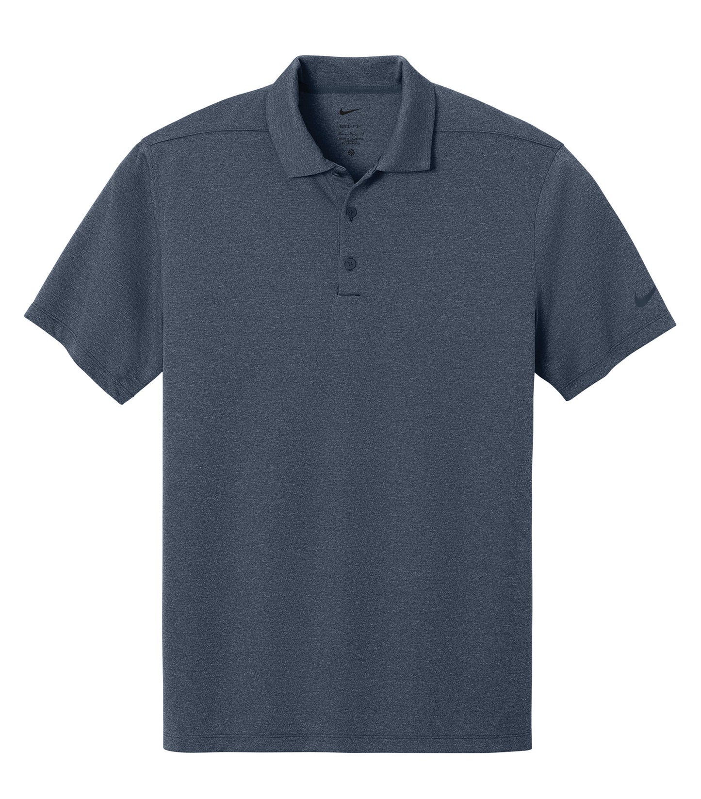 Nike Dri-FIT SMOOTH HEATHER POLO (NKFQ4794) - Flat Front Navy Heather