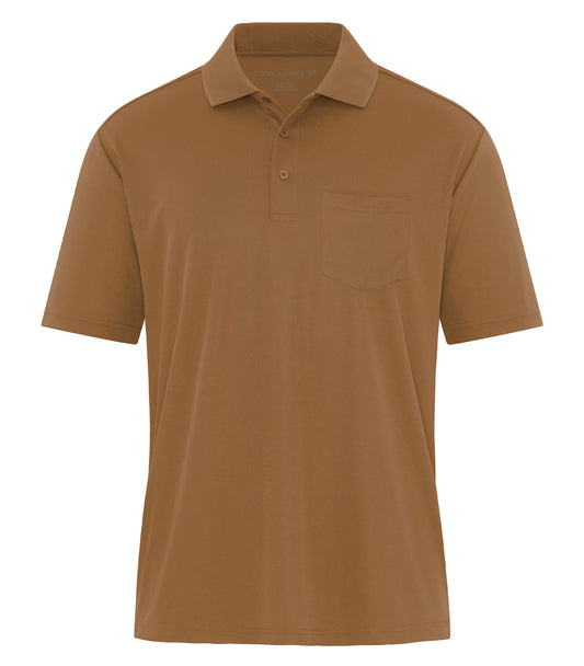 COAL HARBOUR® EVERYDAY SNAG RESISTANT POCKET POLO - Duck Brown