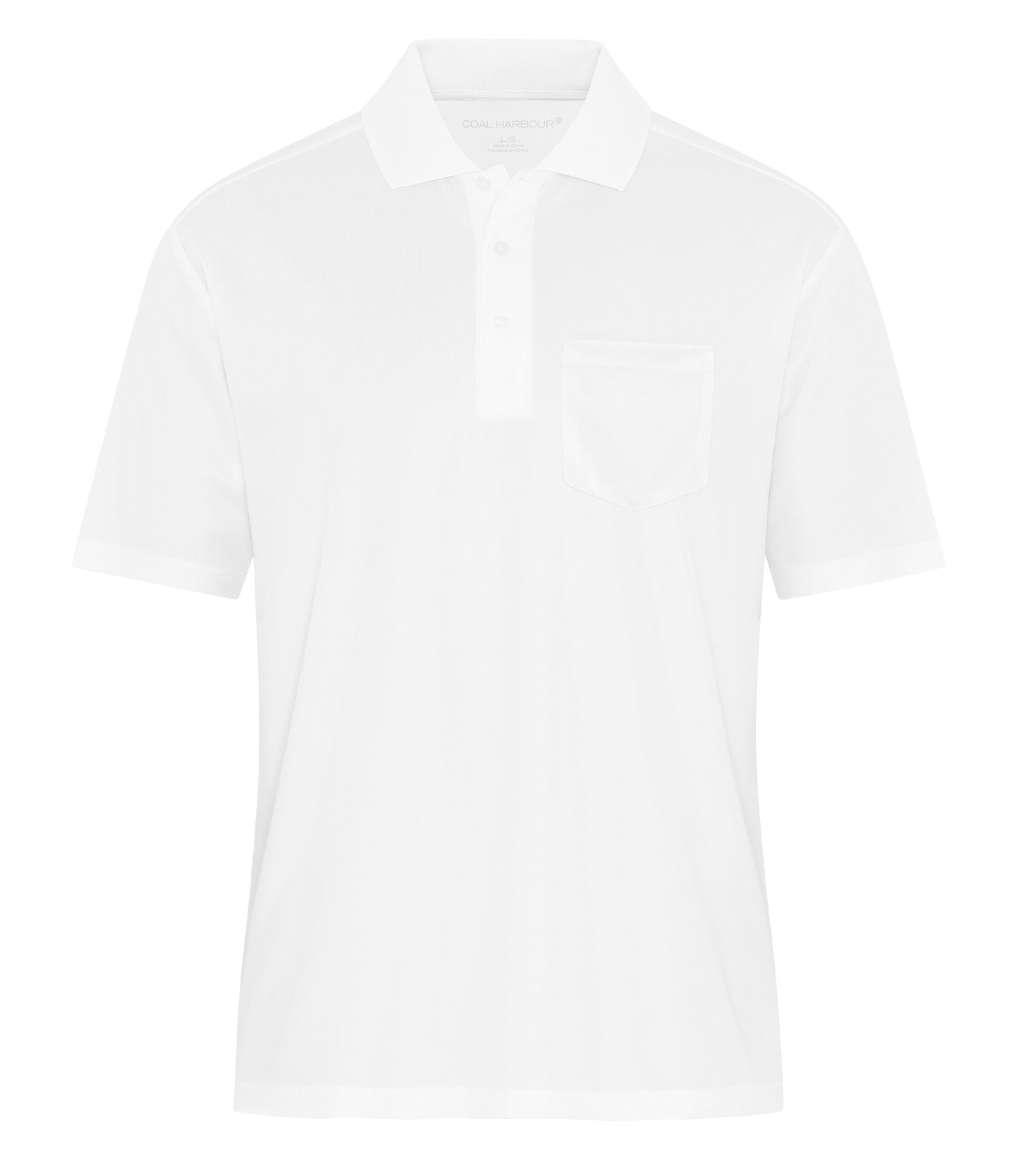 Coal Harbour EVERYDAY SNAG RESISTANT POCKET POLO (S365P) - White