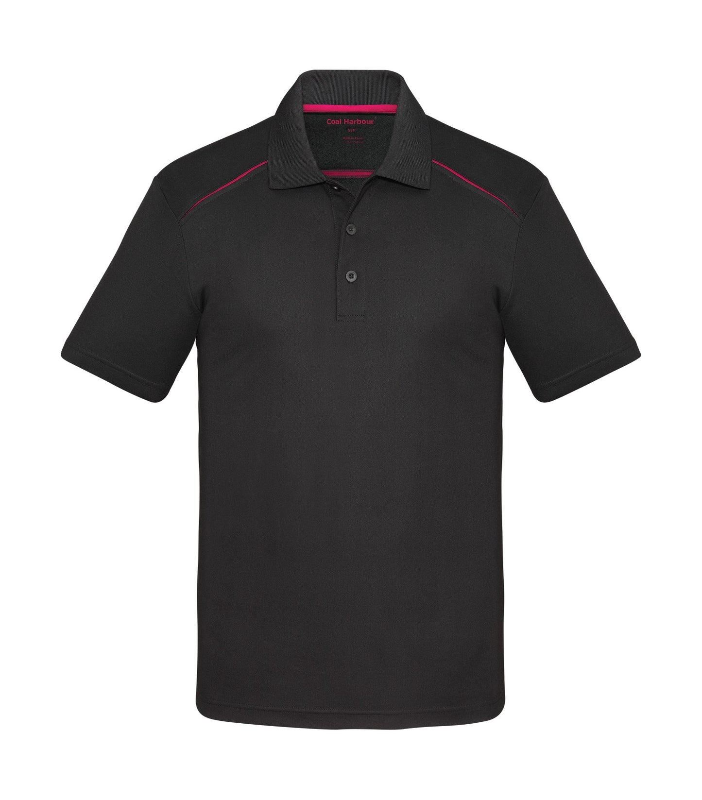 Coal Harbour SNAG RESISTANT CONTRAST INSET POLO (S4002) - Raspberry