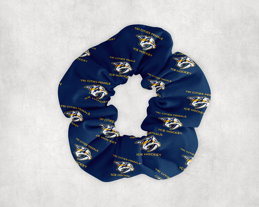 Tri-Cities Female Ice Hockey Predators Hair Scrunchies