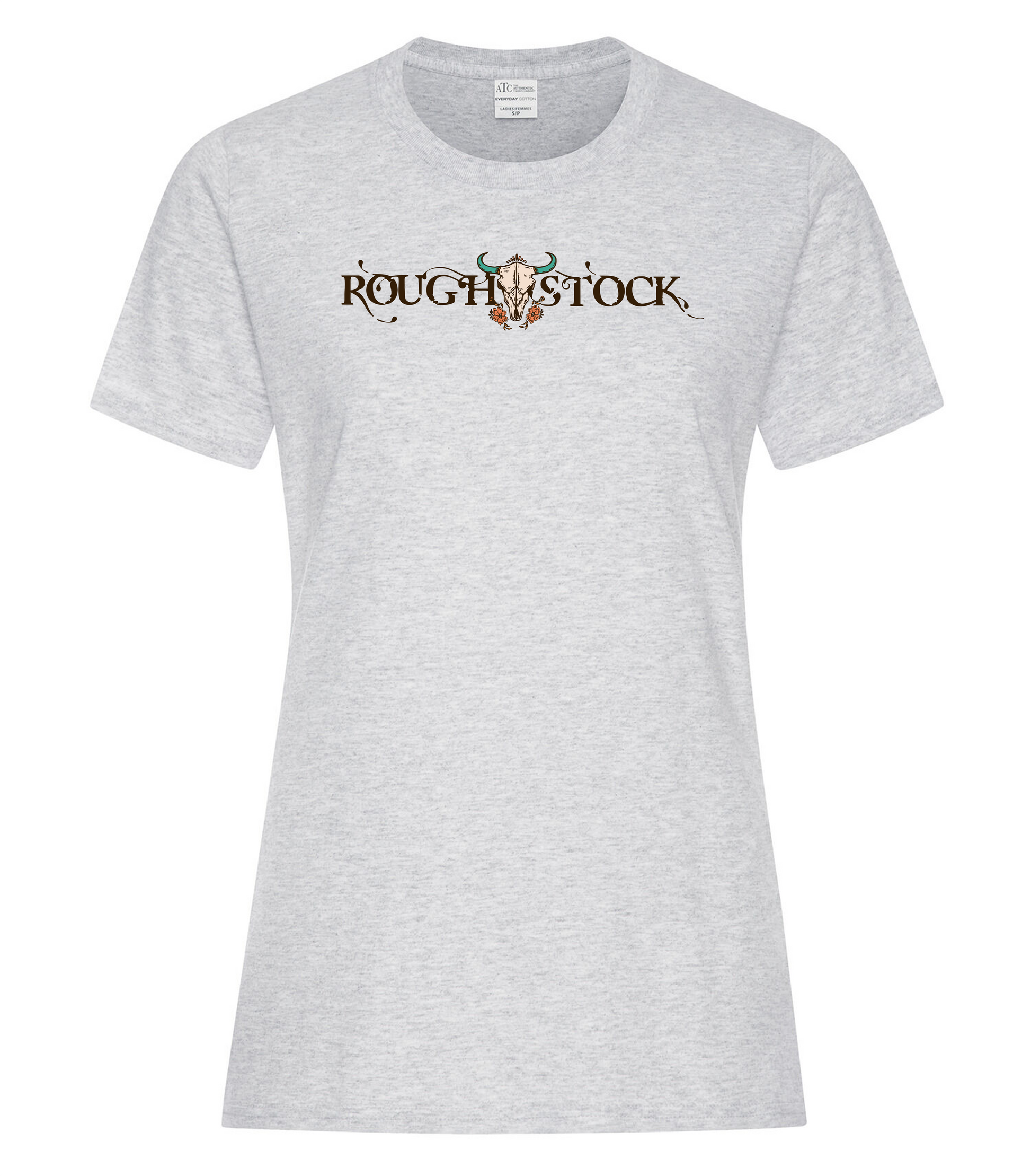 ATC EVERYDAY COTTON LADIES' TEE (ATC1000L) - Main   Ash Grey