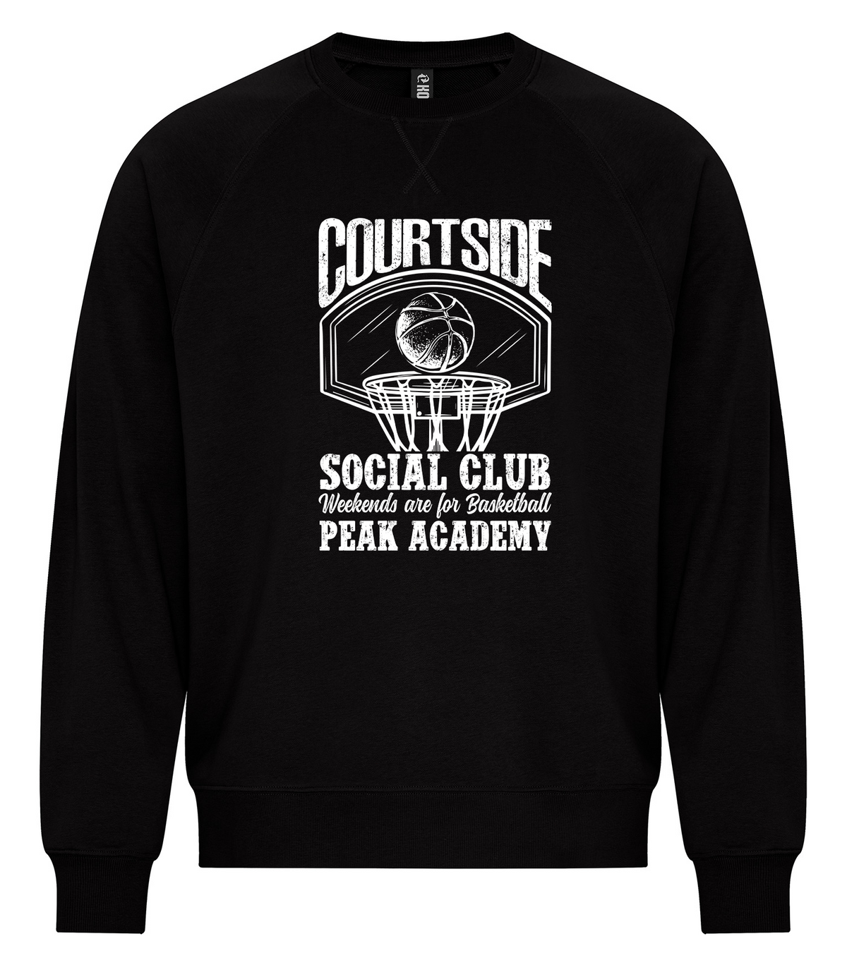 PEAK ACADEMY COURTSIDE GRUNGE CREWNECK
