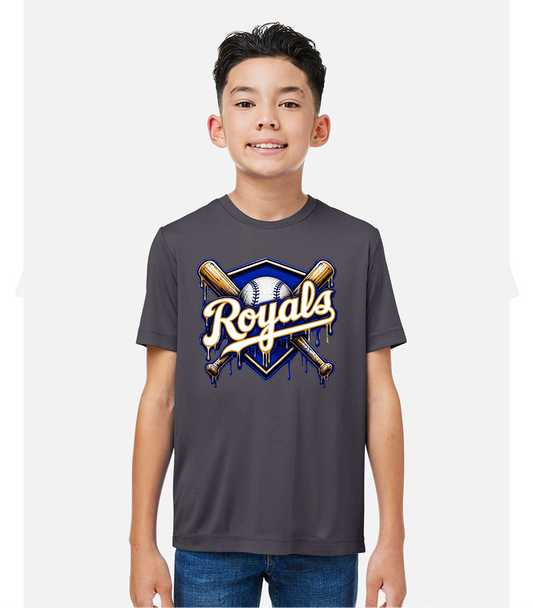 ROYALS BLUE YOUTH PERFORMANCE SHIRTS