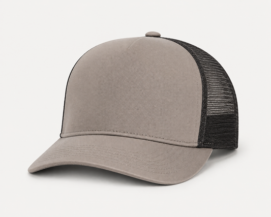 INIVI Seamless-Front Trucker Cap – Grey
