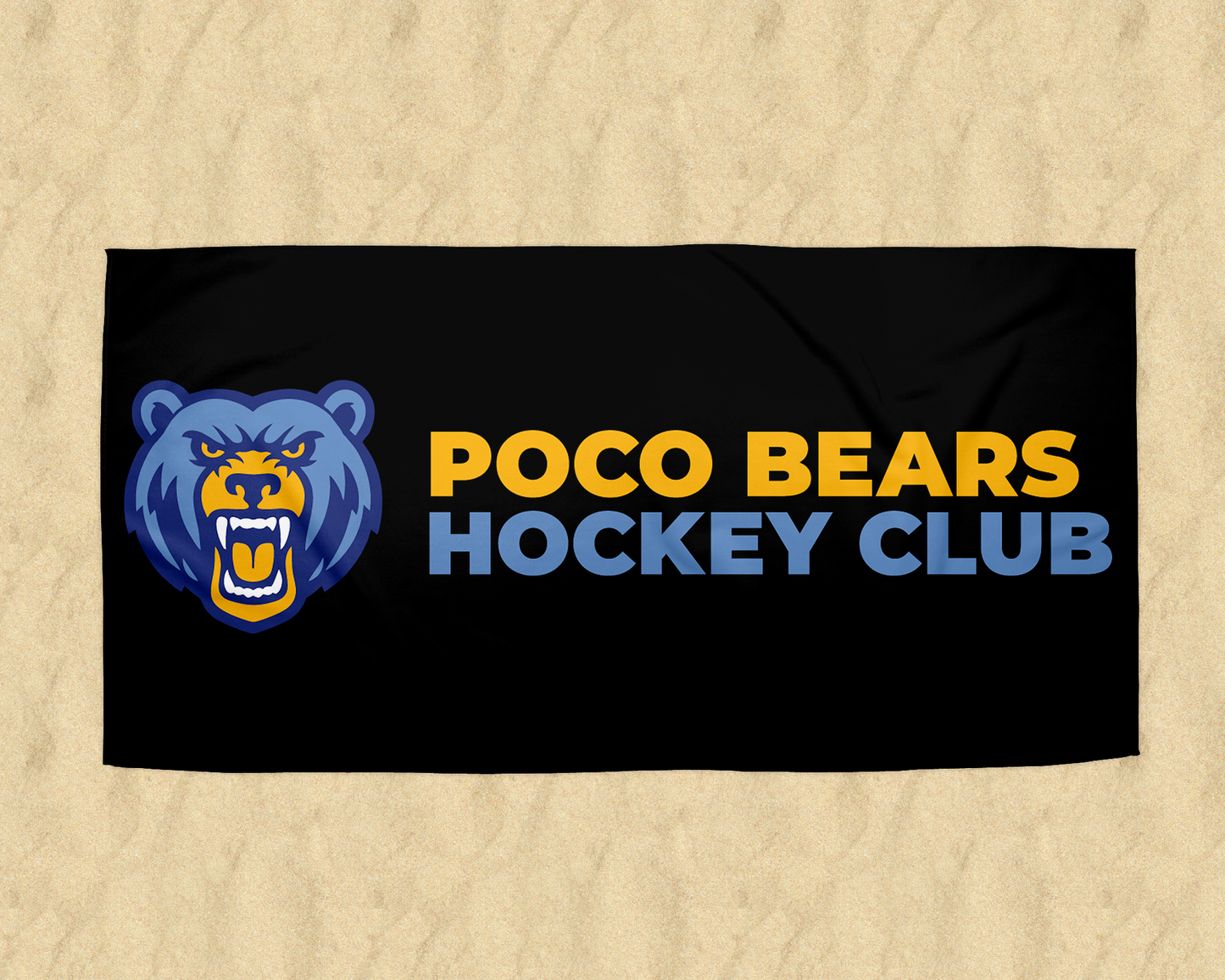 PoCo Bears Hockey Club Beach Towels