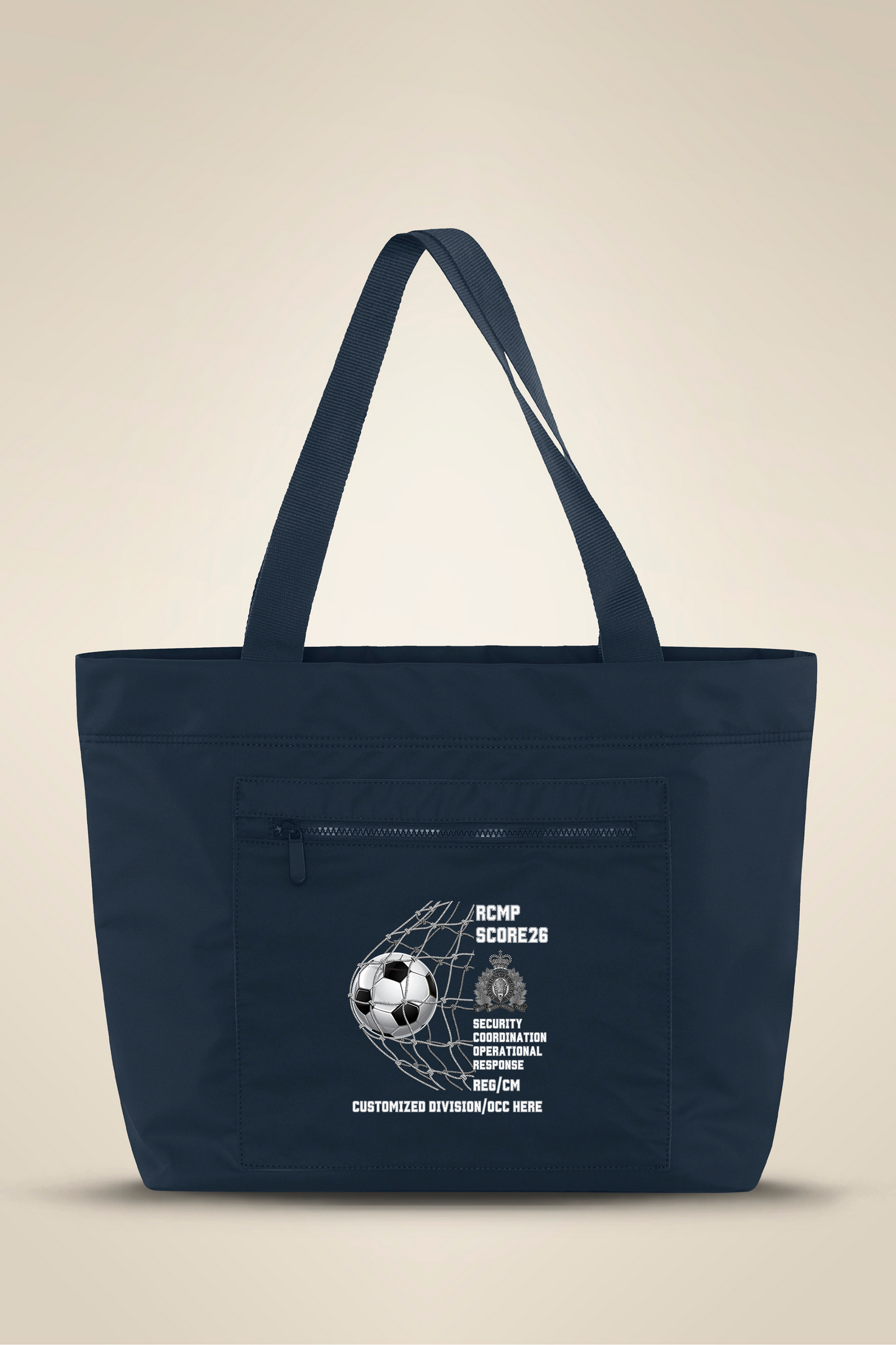 **NEW** SCORE 28L CUSTOM TOTE BAG (ZIPPERED)