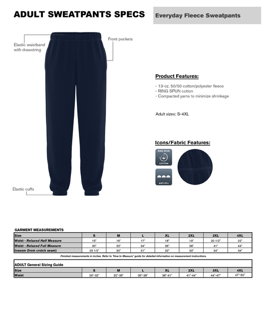DIAMONDBACKS ADULT SWEATPANTS (WITHOUT HOODIE)