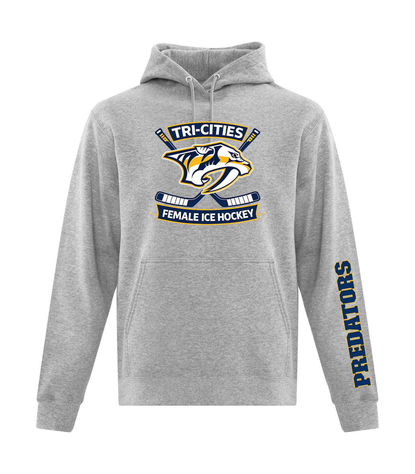 TRI-CITIES FEMALE ICE HOCKEY PREDATORS 2026 HOODIES - ADULT