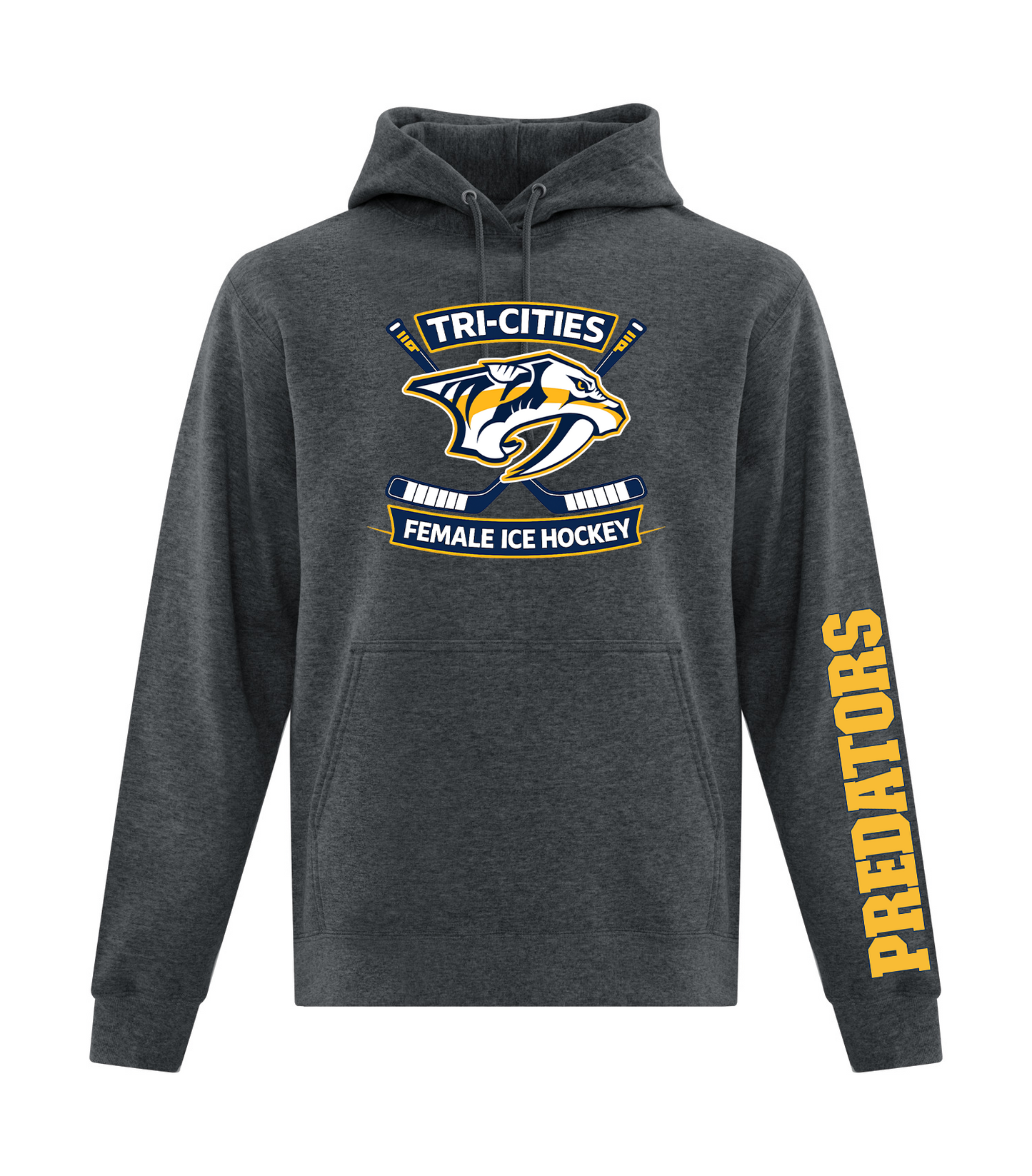 TRI-CITIES FEMALE ICE HOCKEY PREDATORS 2026 HOODIES - ADULT