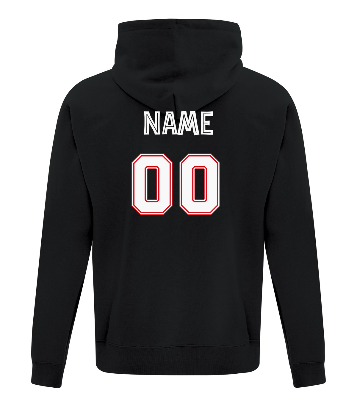 RIDGE RAPTORS hoodie personalized back mockup