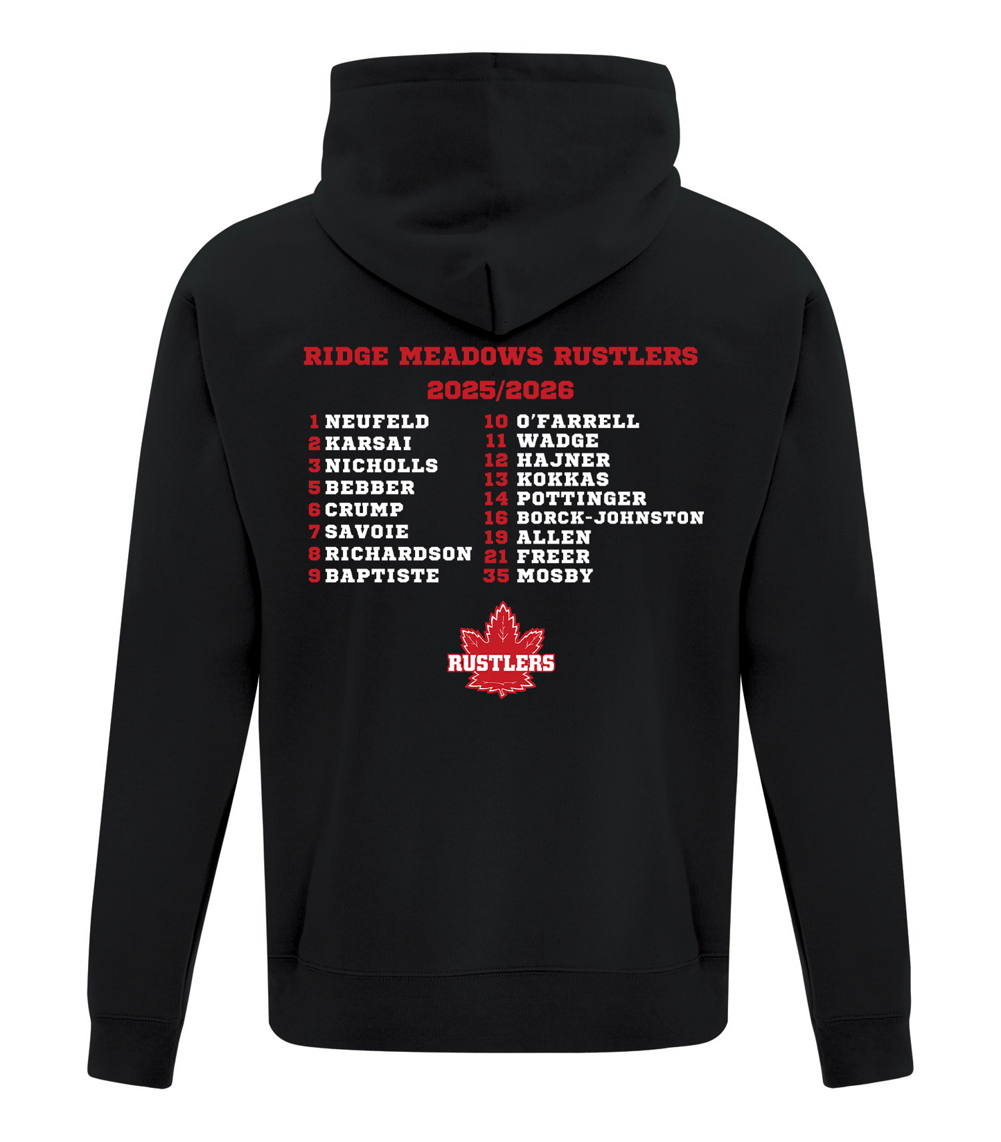 RUSTLERS HOODIES - ADULT SIZE