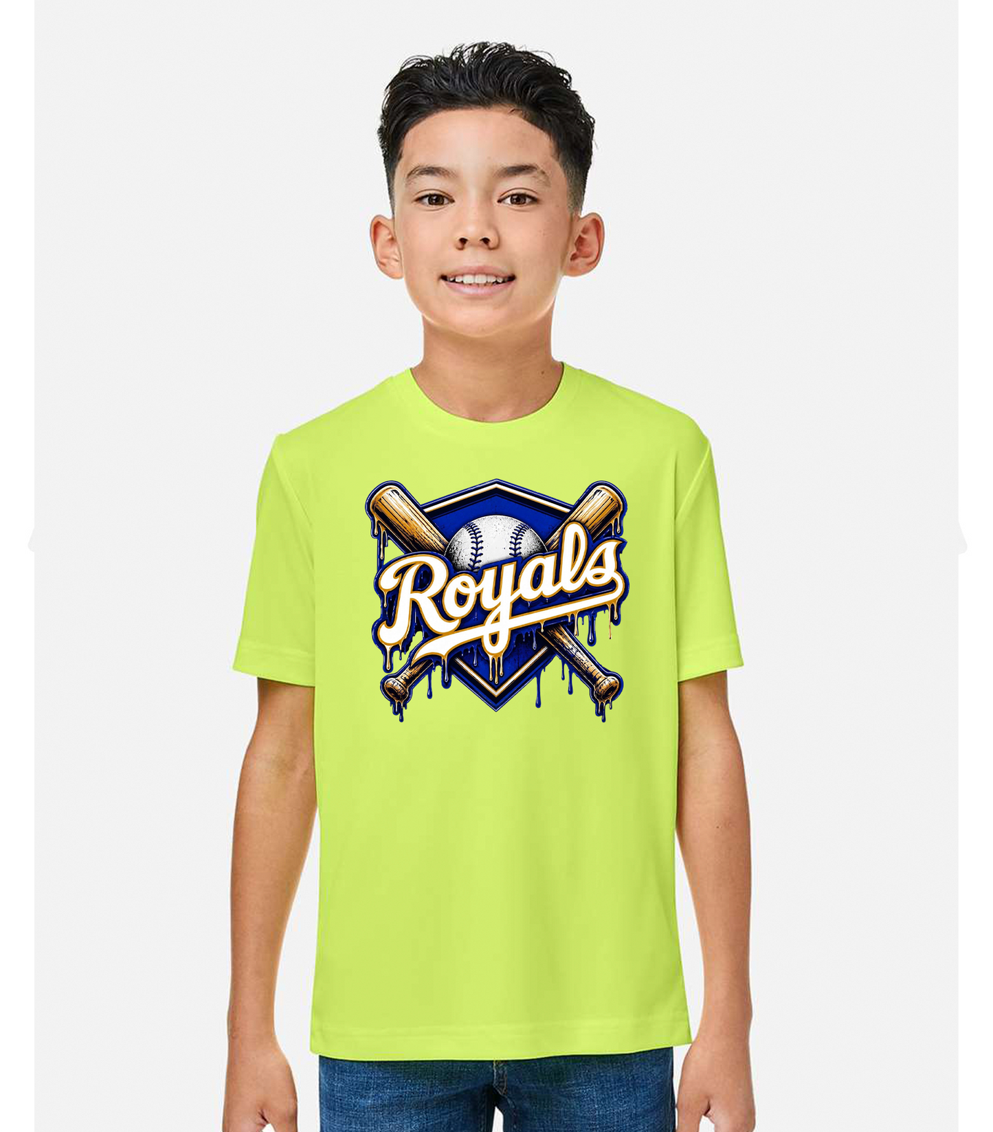 ROYALS BLUE YOUTH PERFORMANCE SHIRTS