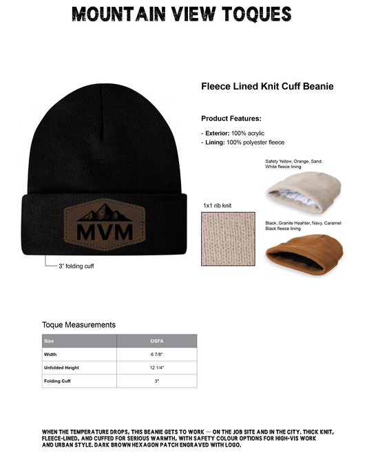 MOUNTAIN VIEW MECHANICAL TOQUES