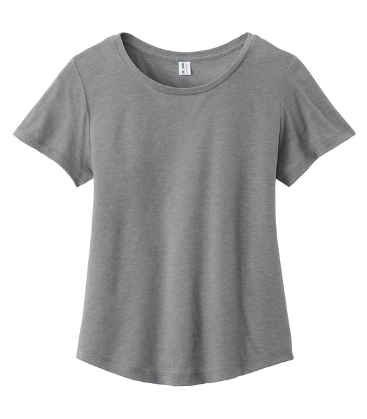 ALLMADE® WOMEN'S RELAXED TRI-BLEND SCOOP NECK TEE - Aluminum Grey