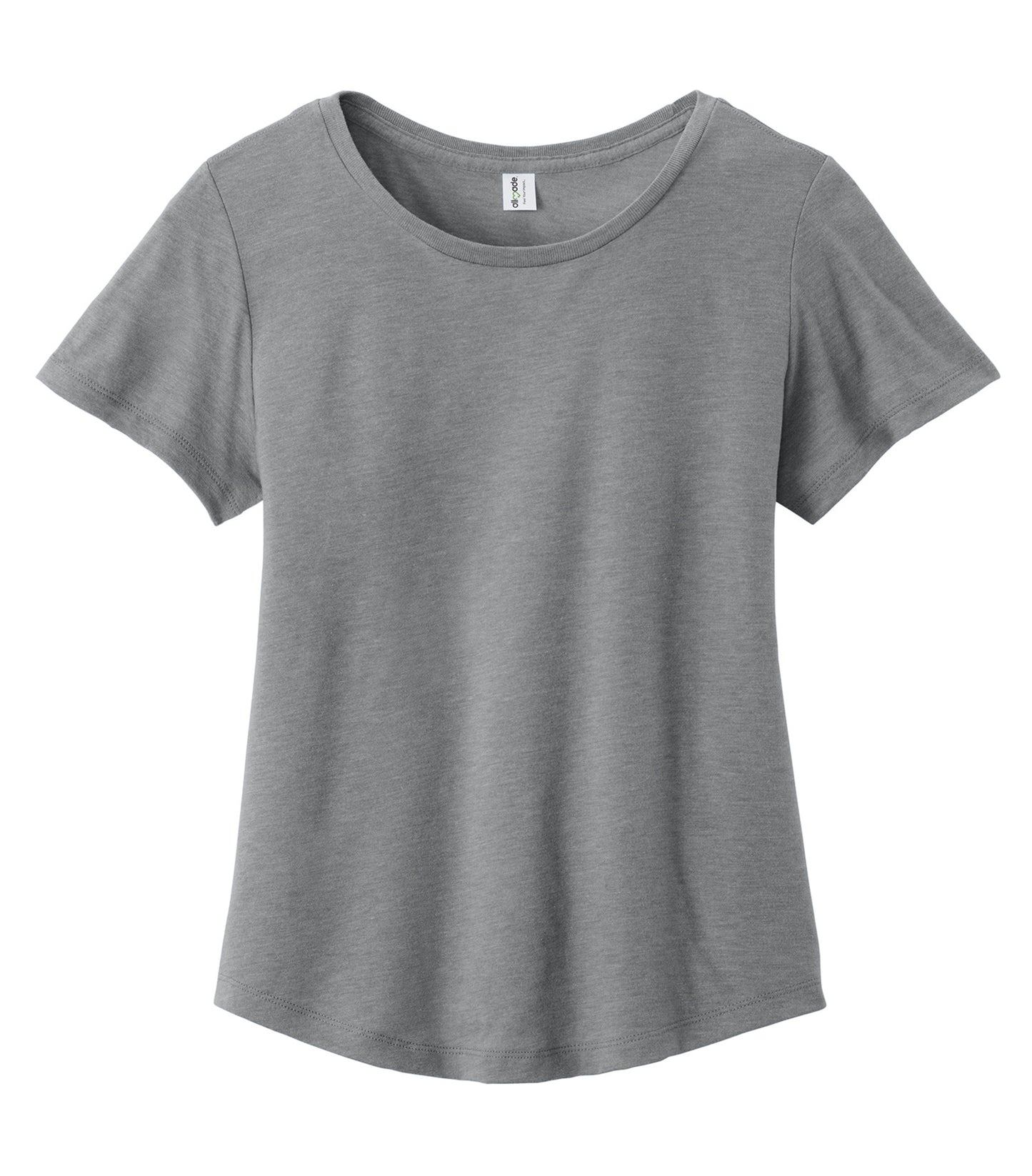 Allmade WOMEN'S RELAXED TRI-BLEND SCOOP NECK TEE (AL2015CA) - Aluminum Grey