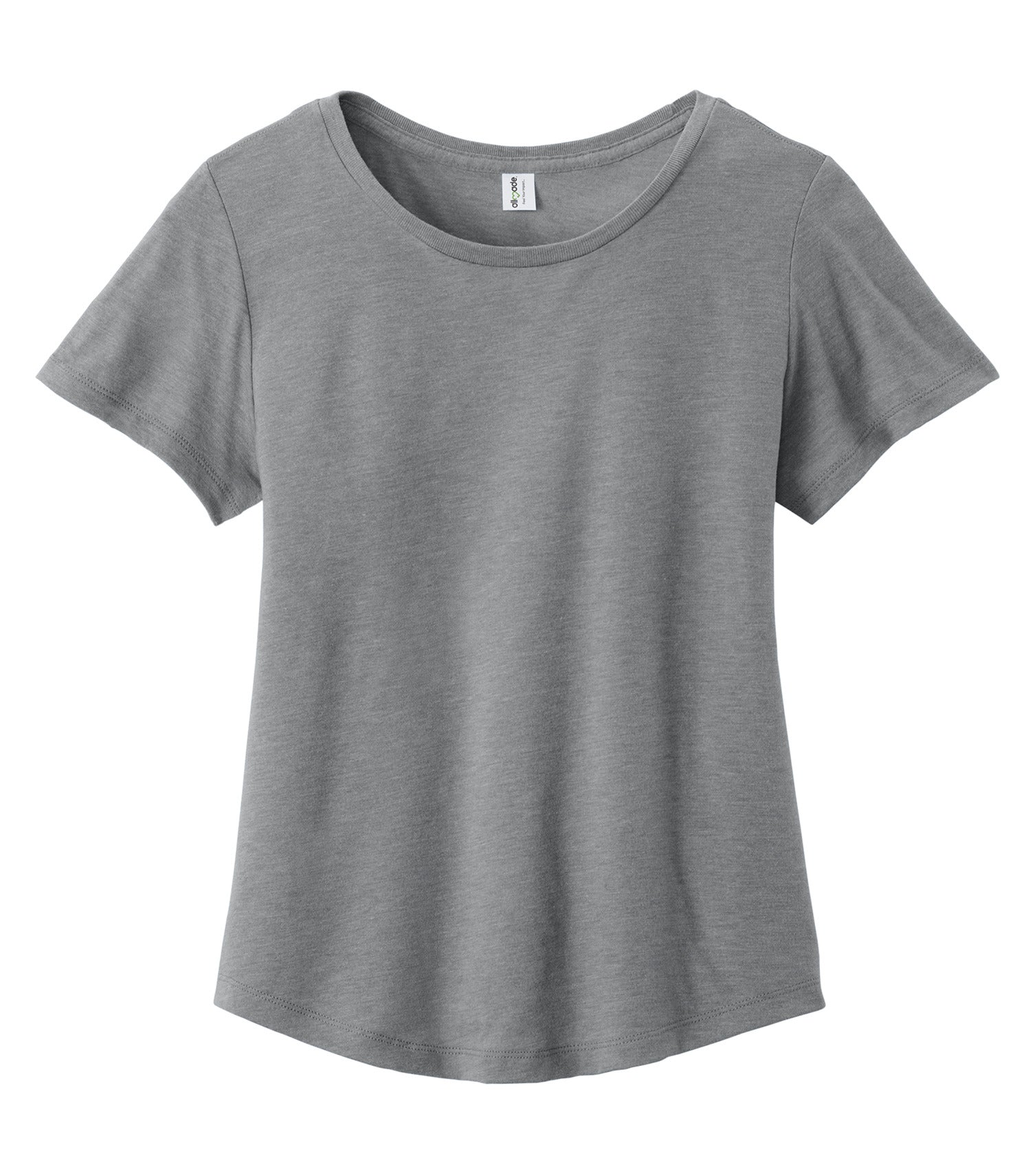 Allmade WOMEN'S RELAXED TRI-BLEND SCOOP NECK TEE (AL2015CA) - Aluminum Grey