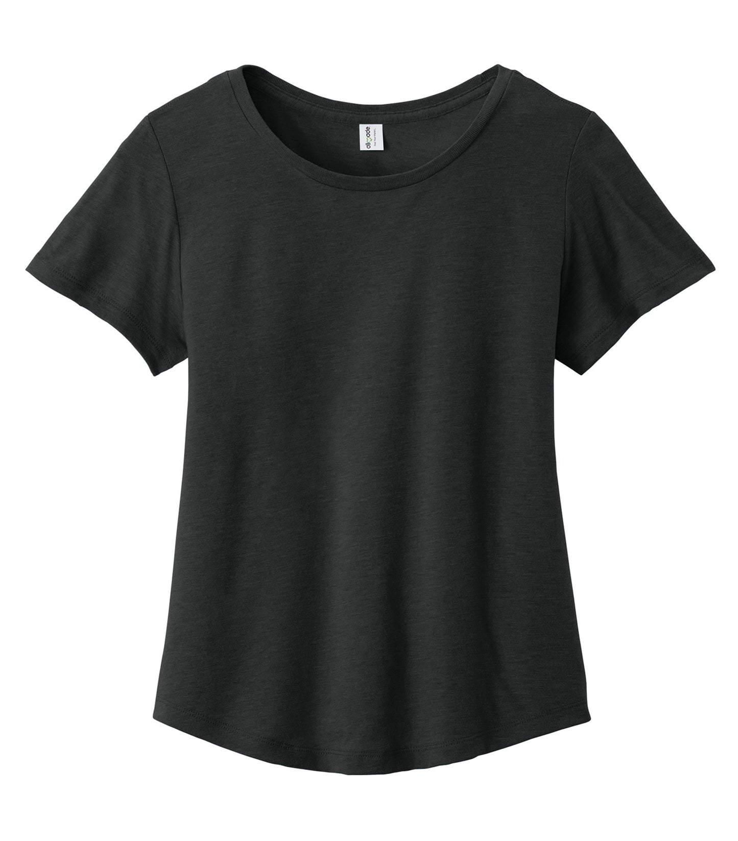 Allmade WOMEN'S RELAXED TRI-BLEND SCOOP NECK TEE (AL2015CA) - Deep Black