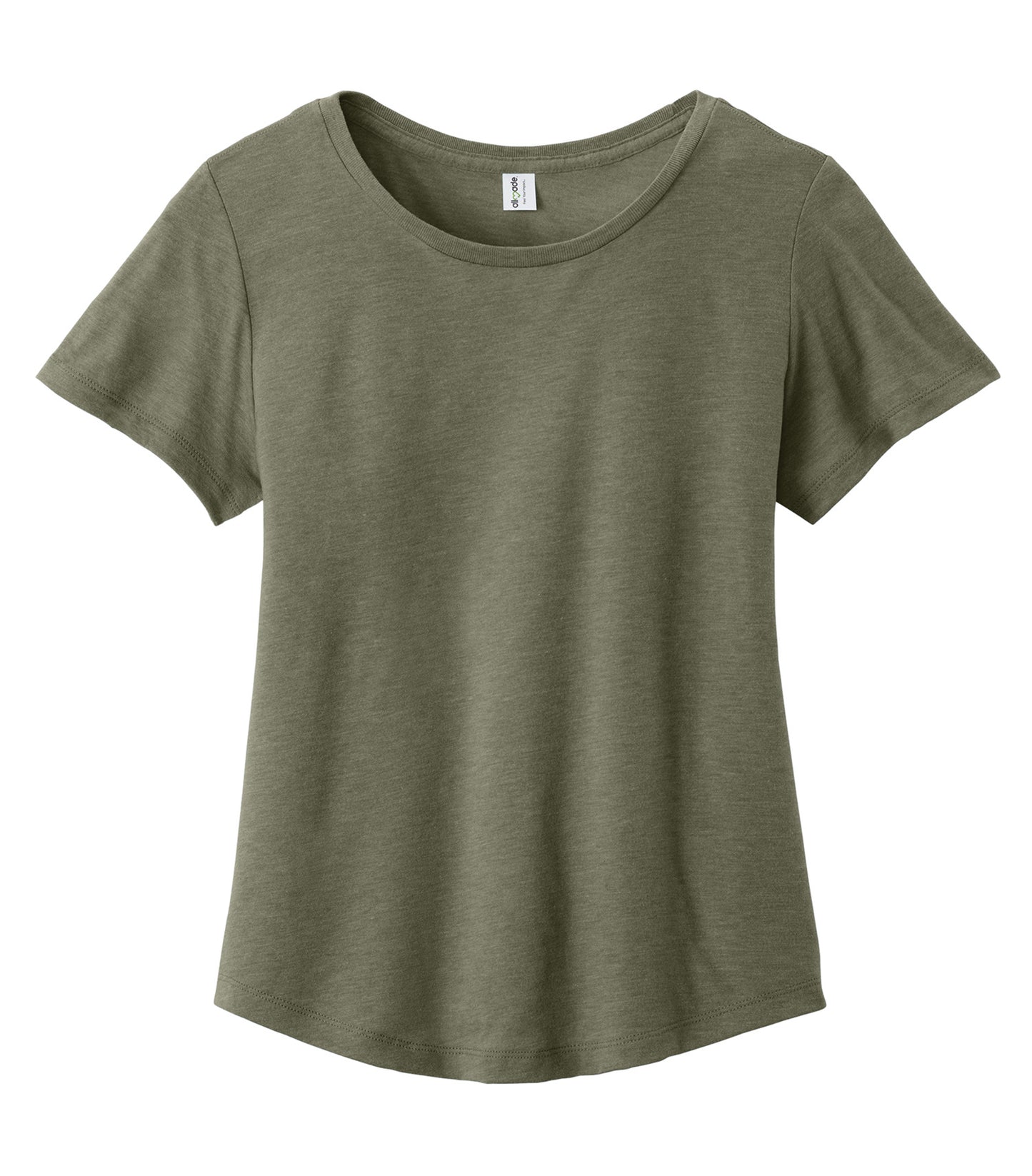 Allmade WOMEN'S RELAXED TRI-BLEND SCOOP NECK TEE (AL2015CA) - Olive You Green