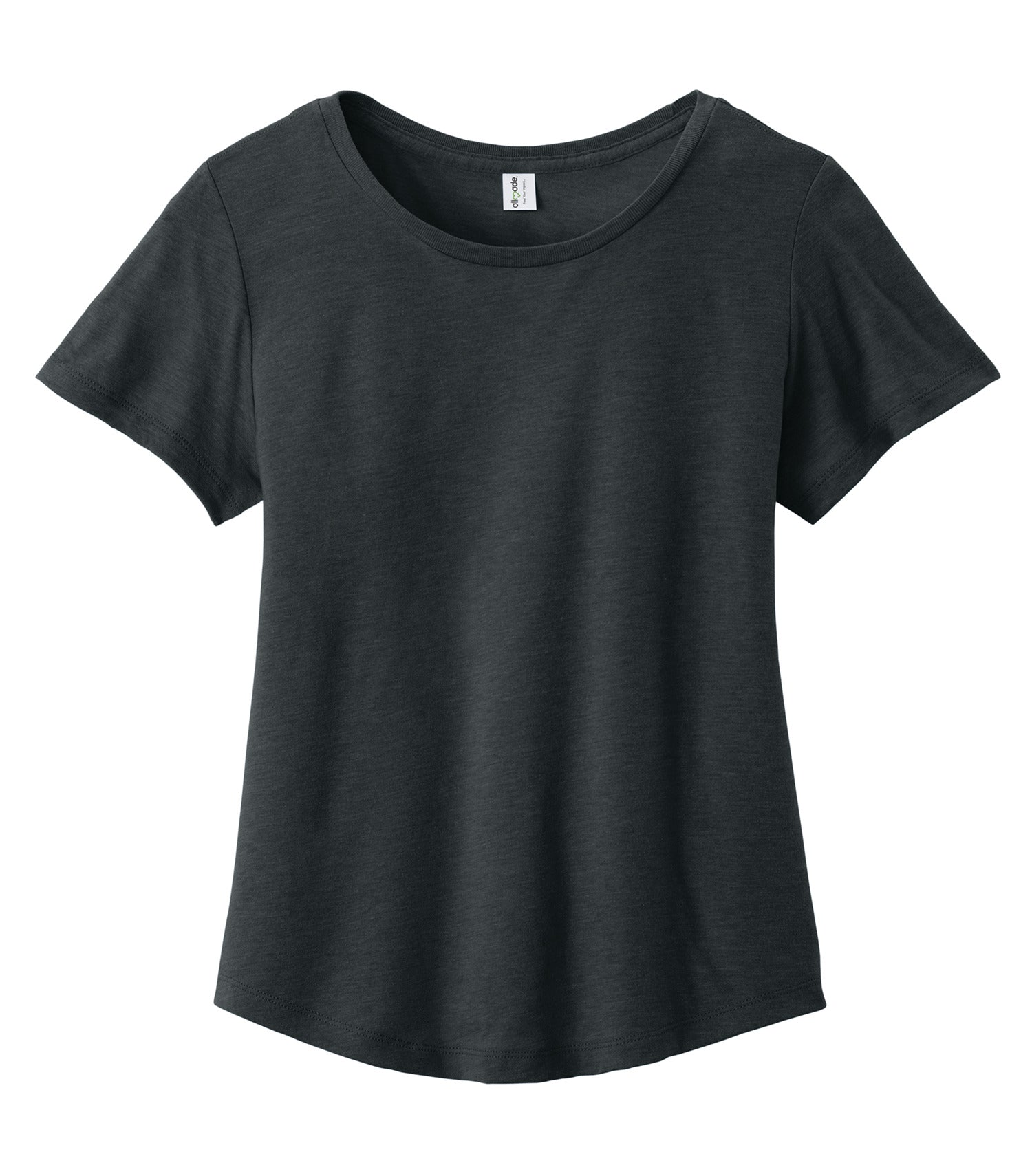 Allmade WOMEN'S RELAXED TRI-BLEND SCOOP NECK TEE (AL2015CA) - Space Black
