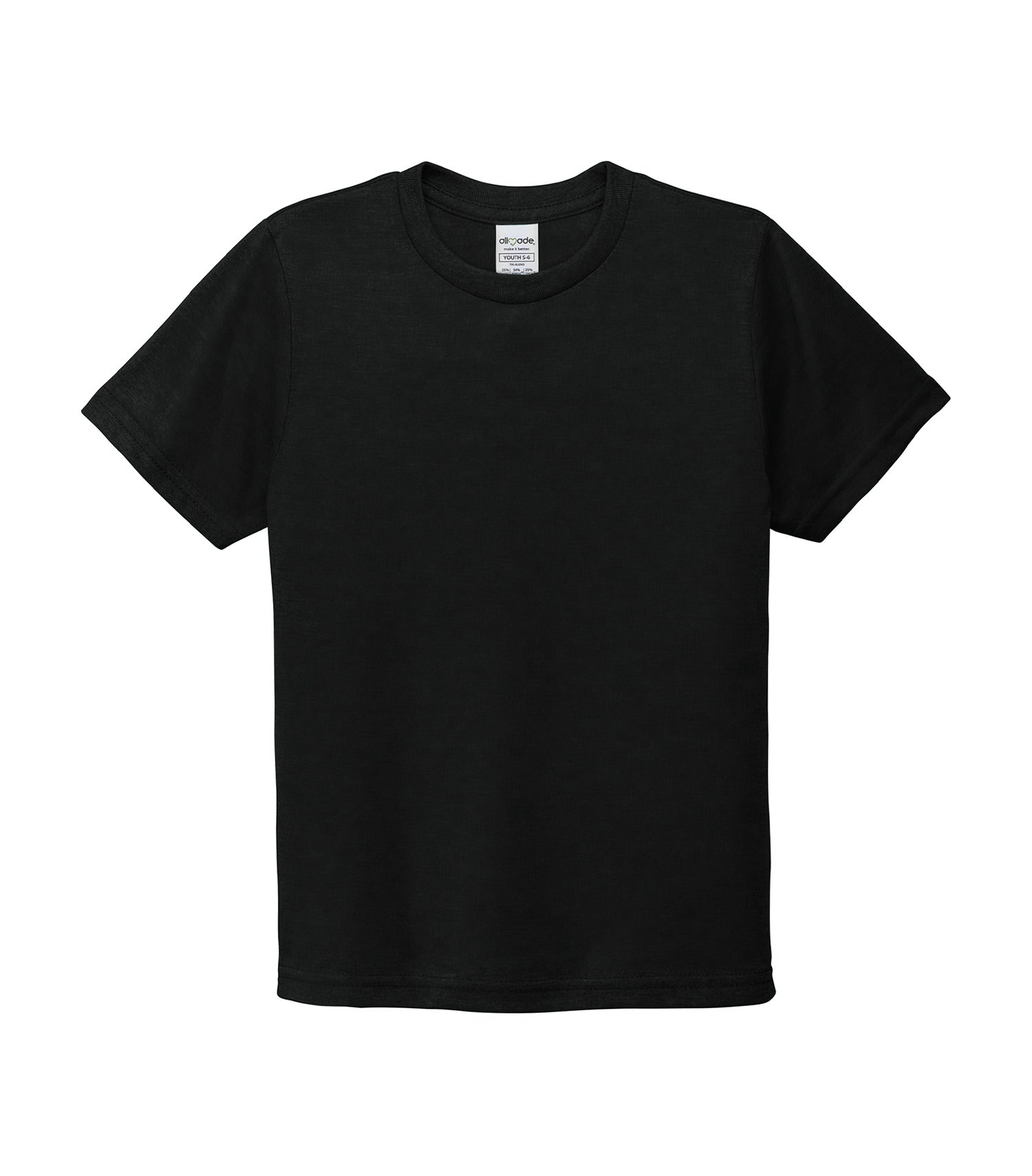 Allmade YOUTH TRI-BLEND TEE (AL207CA) - Deep Black