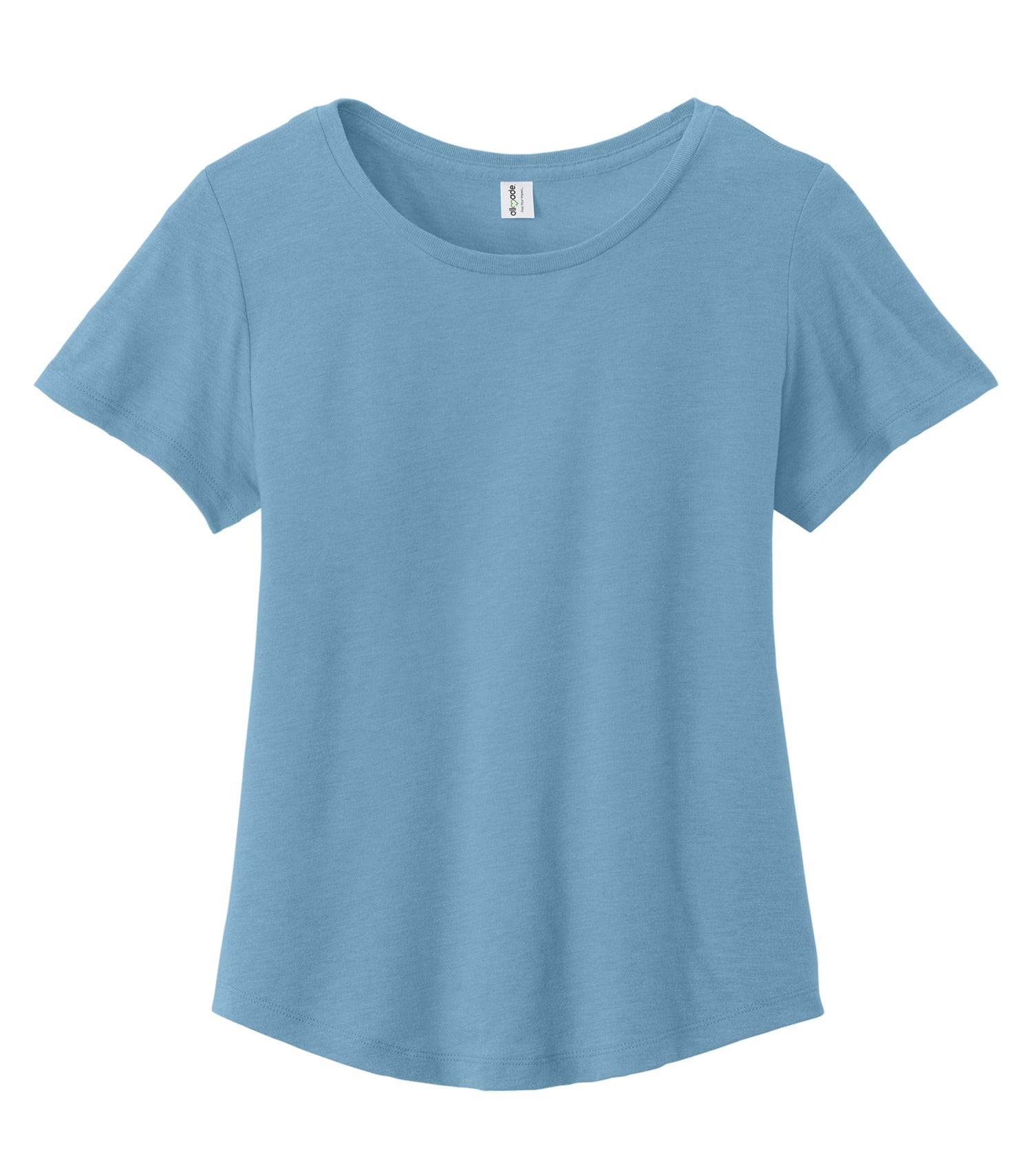 Allmade WOMEN'S RELAXED ORGANIC COTTON SCOOP NECK TEE (AL2108CA) - Arctic Blue
