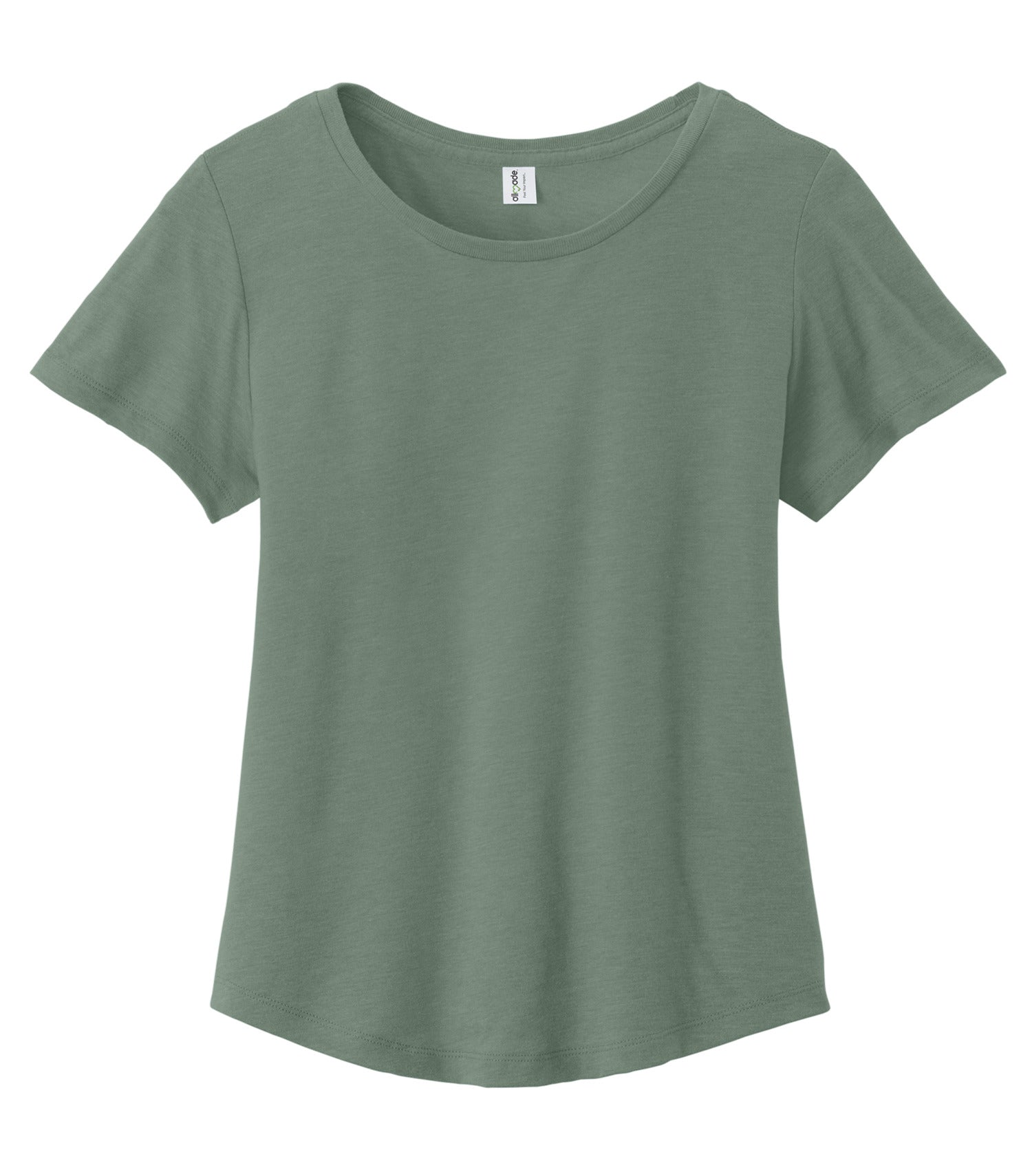 Allmade WOMEN'S RELAXED ORGANIC COTTON SCOOP NECK TEE (AL2108CA) - Matcha Green