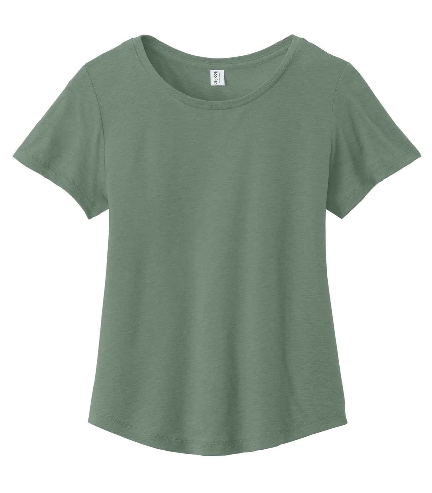 Allmade WOMEN'S RELAXED ORGANIC COTTON SCOOP NECK TEE (AL2108CA) - Matcha Green