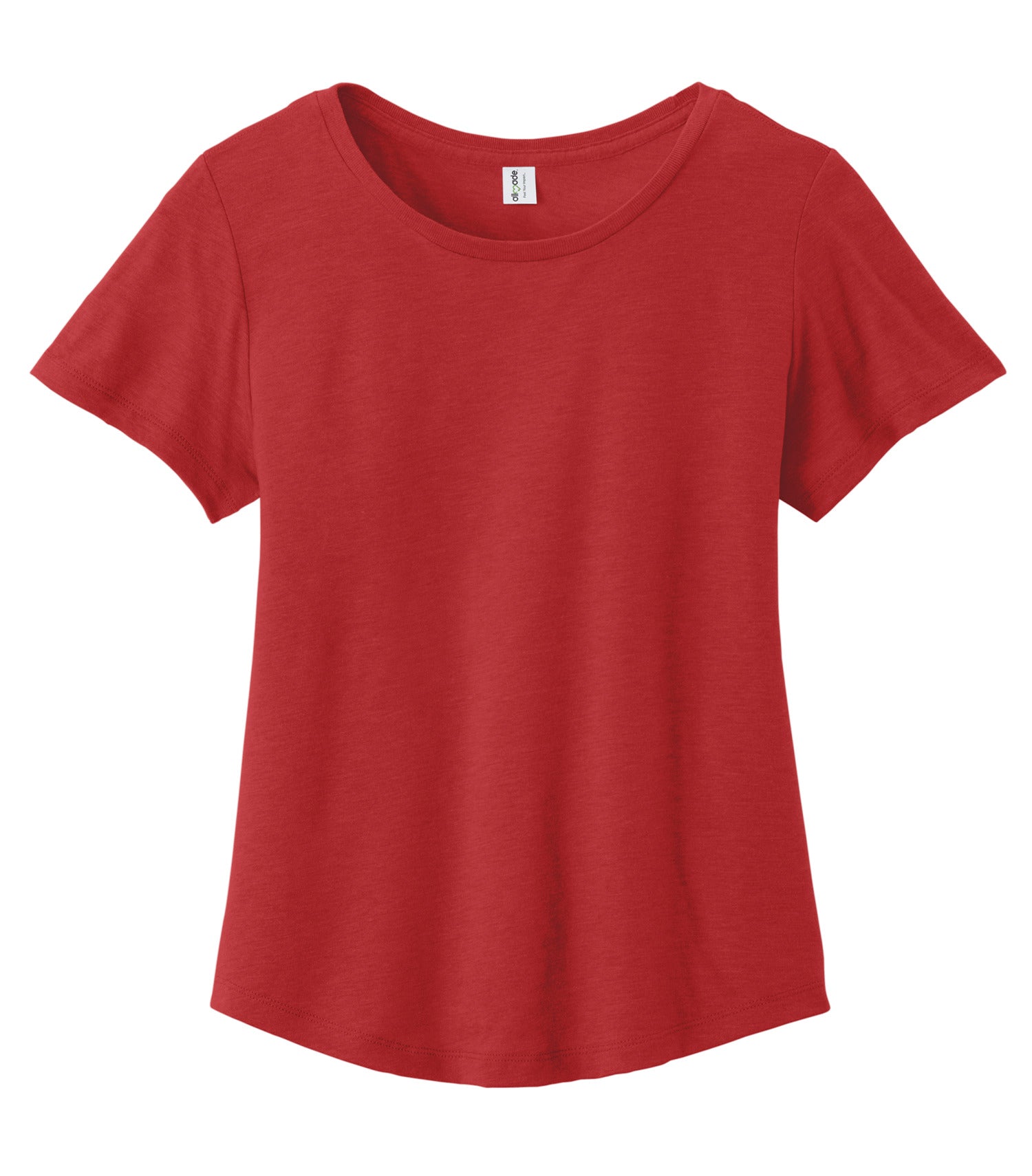 Allmade WOMEN'S RELAXED ORGANIC COTTON SCOOP NECK TEE (AL2108CA) - Revolution Red