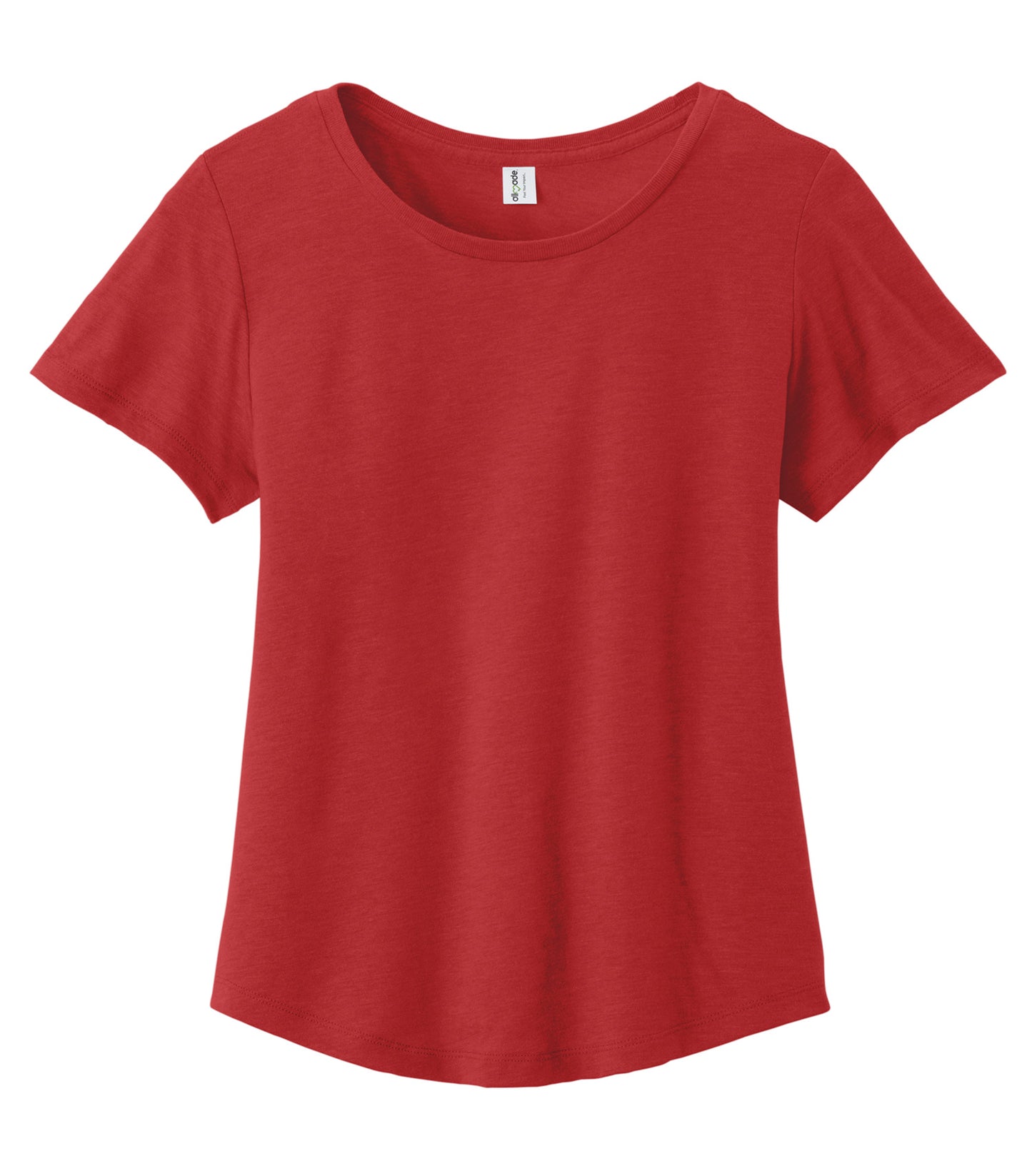 Allmade WOMEN'S RELAXED ORGANIC COTTON SCOOP NECK TEE (AL2108CA) - Revolution Red