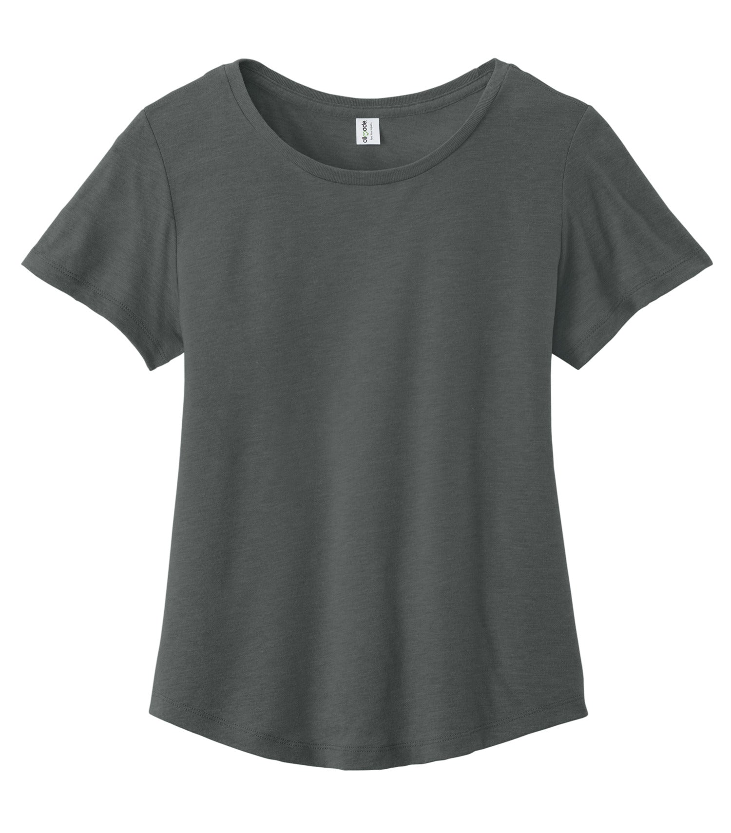 Allmade WOMEN'S RELAXED ORGANIC COTTON SCOOP NECK TEE (AL2108CA) - Terrain Grey